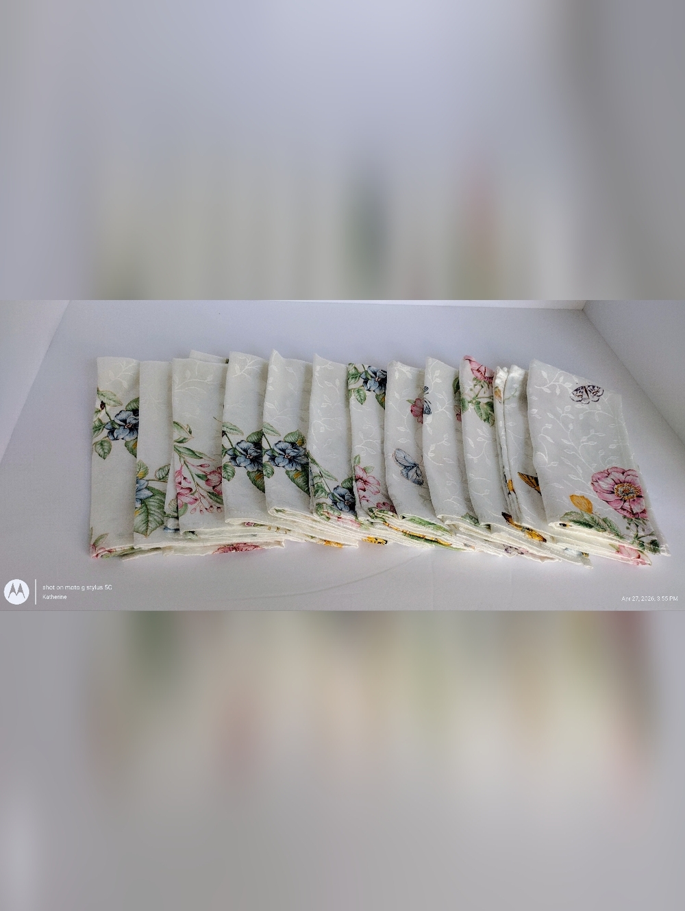 Lenox Butterfly Meadow Cloth Napkins Set Of 12